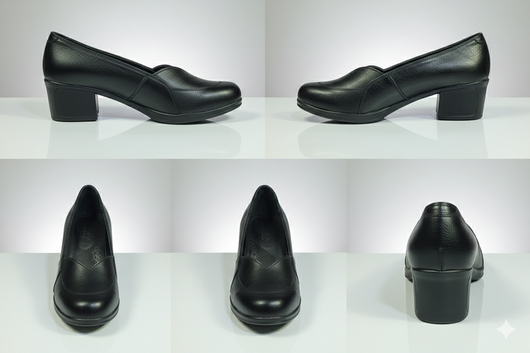 خرید کفش اداری زنانه پاشنه دار (پاشنه طبی) | چرم درجه یک