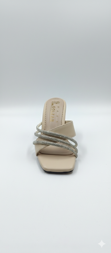 صندل مشکی پاشنه دار شیک برای عروسی