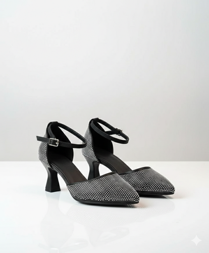 کفش و صندل مجلسی زنانه نگیندار پاشنه شیپوری (بند دار) در دو پاشنه 5و7سانت قابل سفارش